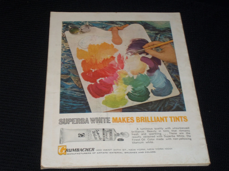 1966 OCTOBER AMERICAN ARTIST MAGAZINE VERY NICE ART COVER & CONTENT - E 2119