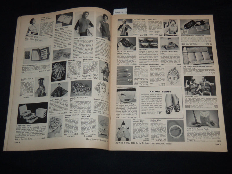 1961 DOWNS & CO. CATALOG OF UNUSUAL ITEMS CATALOG - EVANSTON, ILLINOIS - J 9182