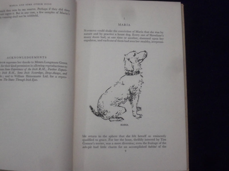 1949 MARIA AND SOME OTHER DOGS HARDCOVER BOOK BY SOMERVILLE & ROSS - KD 8742