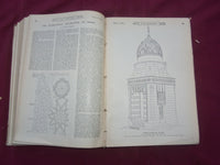 1922 JAN-DEC THE BUILDER U. K. MAGAZINE BOUND VOLUMES - 2 VOLS - FOLD OUTS- C 33