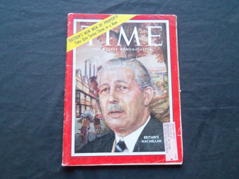 1959 OCTOBER 19 TIME MAGAZINE - BRITAIN'S HAROLD MACMILLAN - T 1712