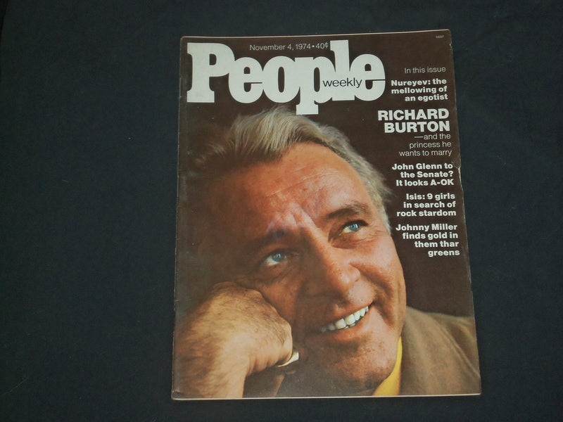 1974 NOVEMBER 4 PEOPLE MAGAZINE - RICHARD BURTON - B 4714