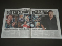 2014 AUGUST 12 NEW YORK POST NEWSPAPER - ROBIN WILLIAM DEAD - NP 2552