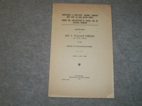 1918 HON. S. WALLACE DEMPSEY OF NEW YORK SPEECHES - J 6319