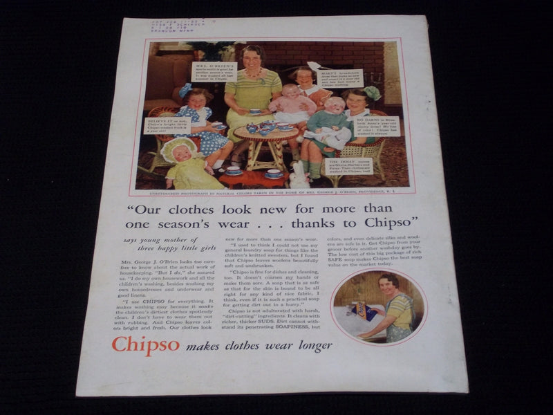 1933 SEPTEMBER BETTER HOMES & GARDENS MAGAZINE - ILLUSTRATED COVER - E 5529
