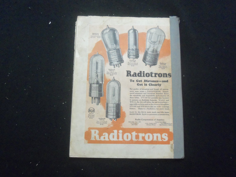 1923 OCTOBER RADIO NEWS MAGAZINE - WHY GIRLS LEAVE HOME - B 433E