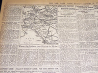 1917 AUGUST 26 NEW YORK TIMES - ITALIANS CONQUER MONTE SANTO - NT 8520