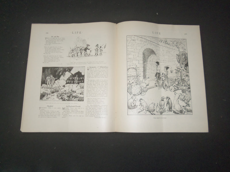 1917 FEBRUARY 22 LIFE MAGAZINE - GARDEN OF EDEN NUMBER-ETHIOPIAN VERSION- L 764T