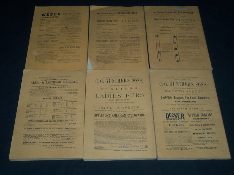 1876-1877 APPLETONS' JOURNAL MAGAZINE LOT OF 6 ISSUES - NICE ILLUS. - WR 1199G