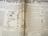 1891 JANUARY 15 THE WEEKLY DETROIT FREE PRESS NEWSPAPER - MICHIGAN - NP 8975