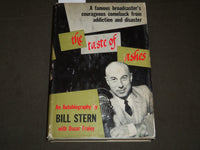 1959 THE TASTE OF ASHES BY BILL STERN SIGNED BOOK - SECOND PRINTING - KD 3486T