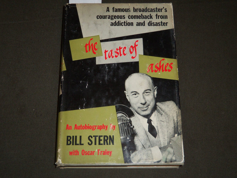 1959 THE TASTE OF ASHES BY BILL STERN SIGNED BOOK - SECOND PRINTING - KD 3486T