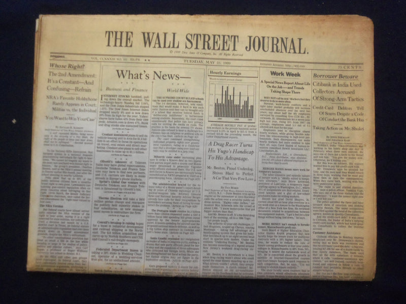 1999 MAY 25 THE WALL STREET JOURNAL - CITIBANK IN INDIA USED STRONG-ARM - WJ 346