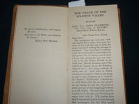 1925 THE PEACE OF THE SOLOMON VALLEY BOOK BY MARGARET HILL MCCARTER - J 6585