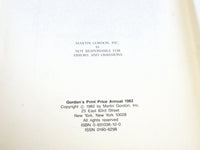 1982 GORDON'S PRINT PRICE ANNUAL BOOK - MARTIN GORDON INC - NEW YORK - KD 3982