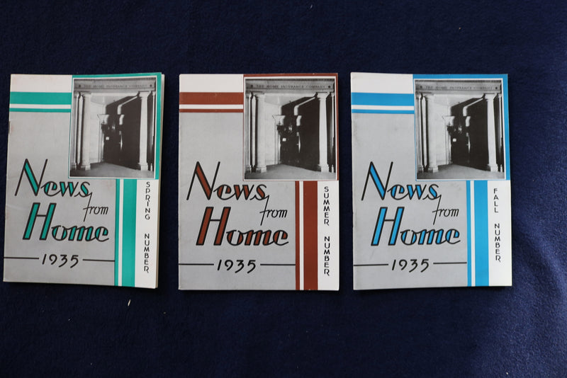 1933-1935 NEWS FROM HOME MAGAZINE - HOME INSURANCE COMPANY - LOT OF 11 - O 3635