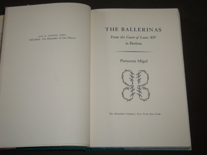 1972 THE BALLERINAS FROM THE COURT OF LOUIS XIV TO PAVLOVA BY MIGEL- KD 3876