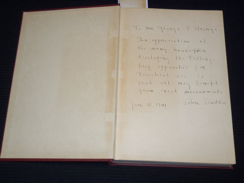 1940 SHOCK - BLOOD STUDIES BOOK INSCRIBED BY JOHN SCUDDER M. D. - KD 7842