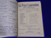 1916 & 1917 LE PAYS LAURENTIEN FRENCH BOUND VOLUME VOLUMES 1 & 2 - KD 2851