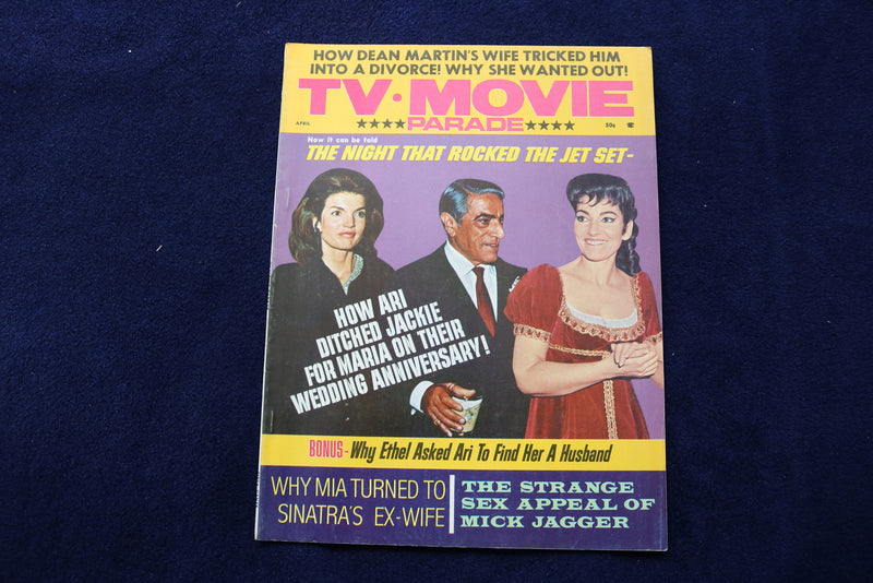 1970 APRIL TV MOVIE PARADE MAGAZINE - JACKIE ONASSIS COVER - E 12859