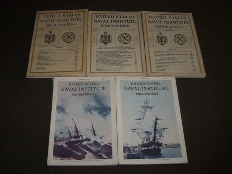 1941-1951 UNITED STATES NAVAL INSTITUTE PROCEEDINGS MAGAZINE LOT OF 5 - WR 94