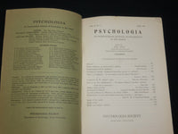 1959 PSYCHOLOGIA INTERNATIONAL JOURNAL MAGAZINE LOT OF 3 - WR 572D