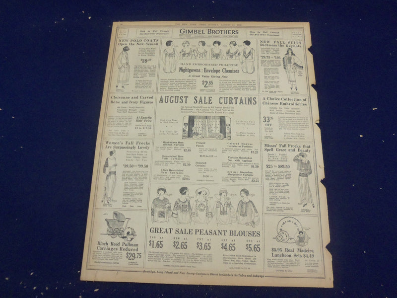 1922 AUGUST 13 NEW YORK TIMES - RAILWAY AND LABOR MEET TO SETTLE STRIKE- NT 8371