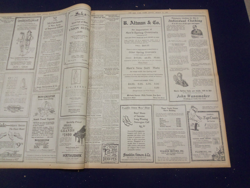1922 MARCH 17 NEW YORK TIMES - AMERICAN EXCHANGE CALLED BUCKET SHOP - NT 8318