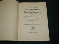 1914-1916 SCIENTIFIC PAPERS BUREAU OF STANDARDS REPORTS LOT OF 3 - J 5939