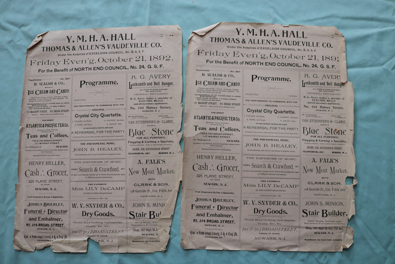 1890'S-1900'S EARLY THEATRE BROADSIDES - 75+ PIECES - GREAT LOT - K 3327
