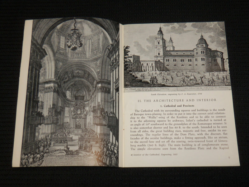 1959 THE CATHEDRAL OF SALZBURG SOFTCOVER BOOK - NICE PHOTOS - J 6972