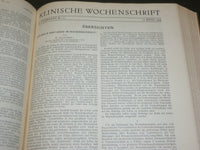 1927-1935 KLINISCHE WOCHENSCHRIFT GERMAN VOLUME LOT OF 5 - R 7