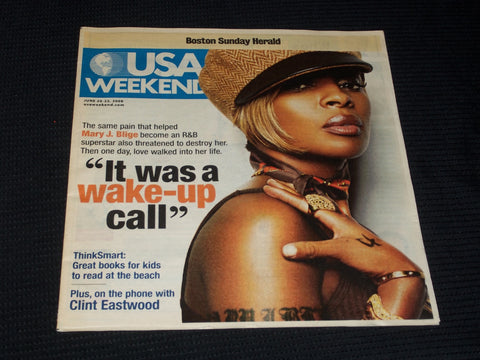 2008 JUNE 20 BOSTON SUNDAY HERALD USA MAGAZINE - MARY J. BLIGE - E 4932