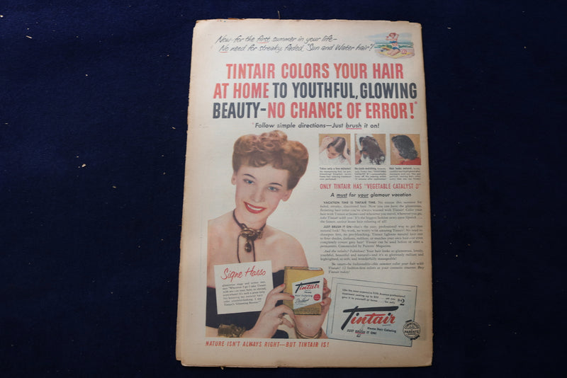 1951 JUNE 3 AMERICAN WEEKLY MAGAZINE - BEAUTY ON PARADE COVER - E 22672