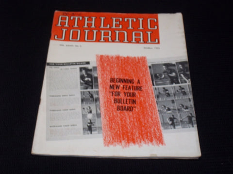 1955 OCTOBER ATHLETIC JOURNAL MAGAZINE - YOUR BULLETIN BOARD COVER - E 5814