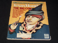 1983 SEPTEMBER TEXAS MONTHLY MAGAZINE - THE BIG CON FRONT COVER - E 7621
