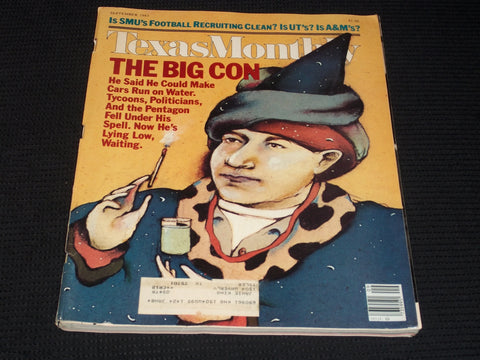 1983 SEPTEMBER TEXAS MONTHLY MAGAZINE - THE BIG CON FRONT COVER - E 7621