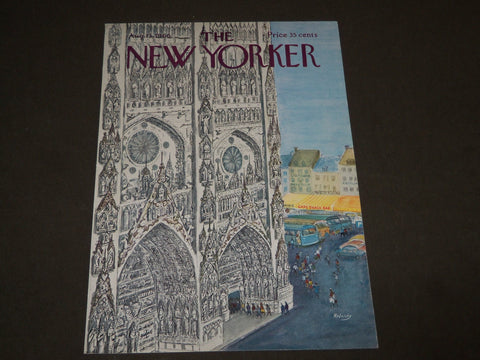 1966 AUGUST 13 NEW YORKER MAGAZINE FRONT COVER ONLY - GREAT ART FOR FRAMING