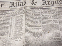 18856 NOVEMBER 15 THE ATLAS & ARGUS NEWSPAPER - BUCHANAN ELECTED - NP 3877A