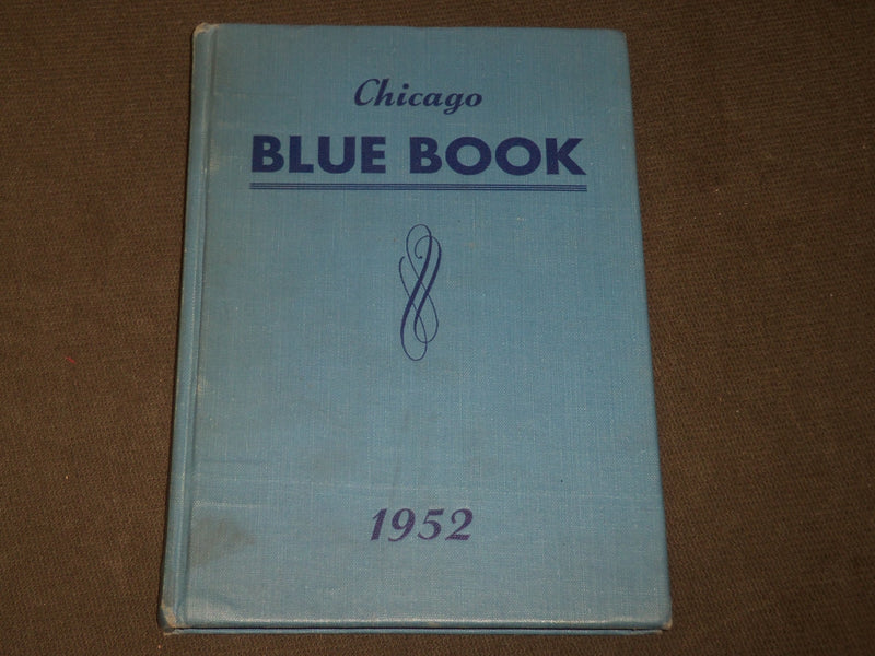 1952 CHICAGO BLUE BOOK PUB. BY EMPIRE PUBLISHING COMPANY - KD 5187