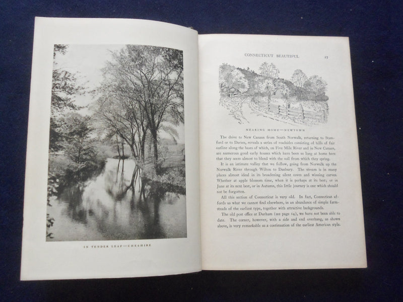 1923 CONNECTICUL BEAUTIFUL HARDCOVER BOOK BY WALLACE NUTTING - KD 8392