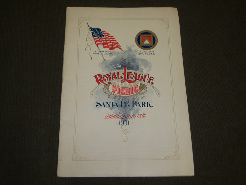 1901 JULY 13 ROYAL LEAGUE PICNIC - SANTE FE PARK PROGRAM - J 3536