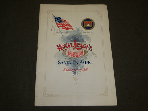 1901 JULY 13 ROYAL LEAGUE PICNIC - SANTE FE PARK PROGRAM - J 3536