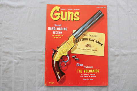 1965 APRIL GUNS MAGAZINE - HANDLOADING SECTION COVER - ST 6505J