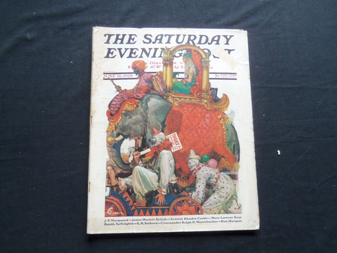 1928 JUNE 16 THE SATURDAY EVENING POST MAGAZINE - ILLUSTRATED COVER -SP 1313