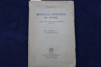 1934 BRUCELLA INFECTION IN SWINE SOFTCOVER BOOK BY AXEL THOMSEN -SIGNED - K 1462