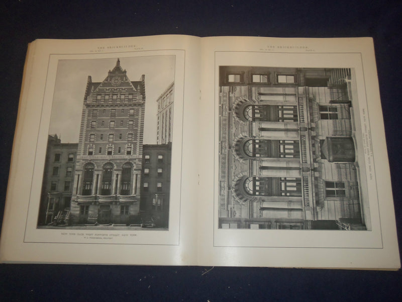 1907 MARCH THE BRICKBUILDER MAGAZINE - AN ARCHITECTURAL MONTHLY - ST 528R