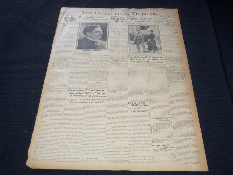 1912 JULY 23 COMMERCIAL TRIBUNE NEWSPAPER - BASEBALL AGREEMENT - NT 9420