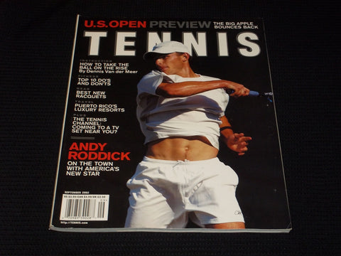 2002 SEPTEMBER TENNIS MAGAZINE - ANDY RODDICK FRONT COVER - E 2281