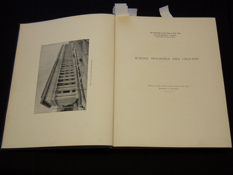 1915 SCHOOL BUILDINGS AND GROUNDS VOLUME NO. 3 - NYS DEPT OF EDUCATION - KD 2886